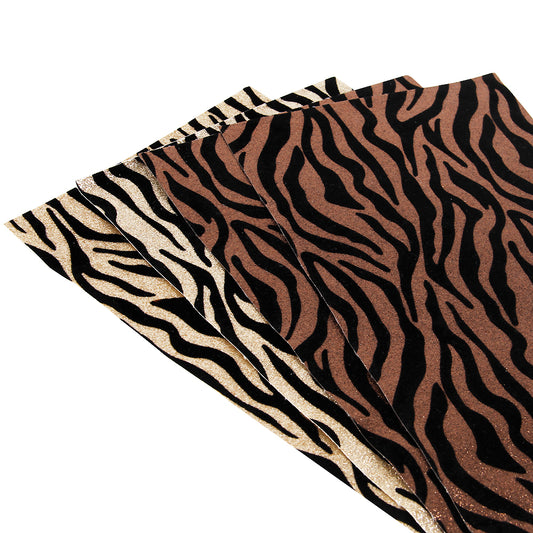 Glitter Animal Velvet Faux Leather Sheets Wholesale
