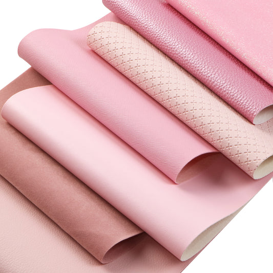 Pink Color Faux Leather Sets Wholesale