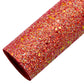 Chunky Glitter Mixd Sequins Faux Leather Sheets Wholesale