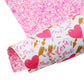 Heart Double Sided Faux Leather Sheet and Fabric