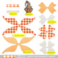Thanks giving Day Faux Leather Hair Bows DIY Making Kit