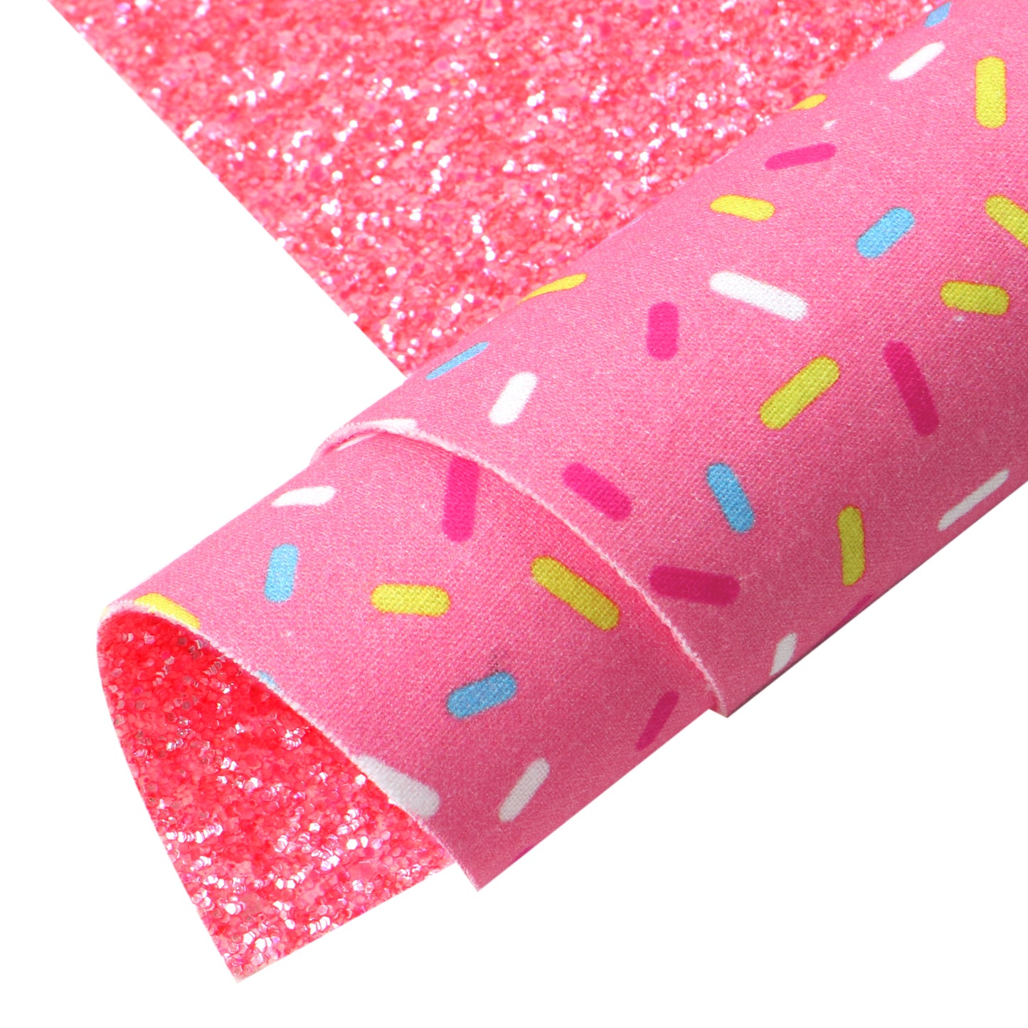Candy Double Sided Faux Leather Sheet and Fabric