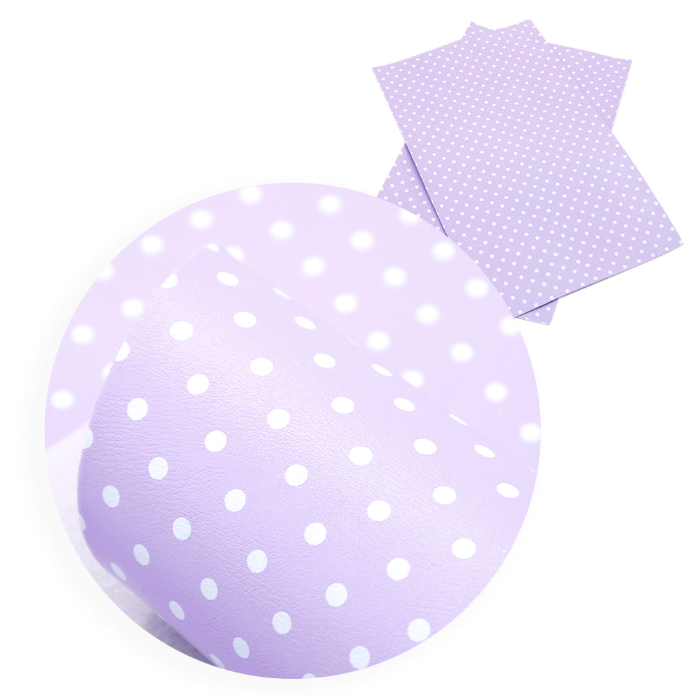 Glossy Dot Faux Leather Sheets Wholesale