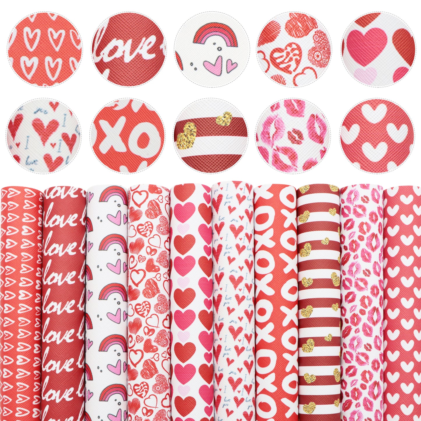 Valentine's Day Printed Faux Leather Sets Wholesale