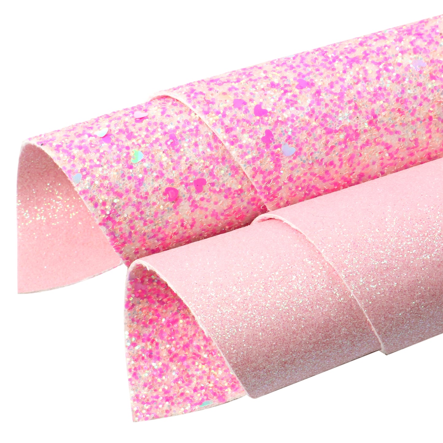 Solid Color Glitter Double Sided Faux Leather Sheets Wholesale