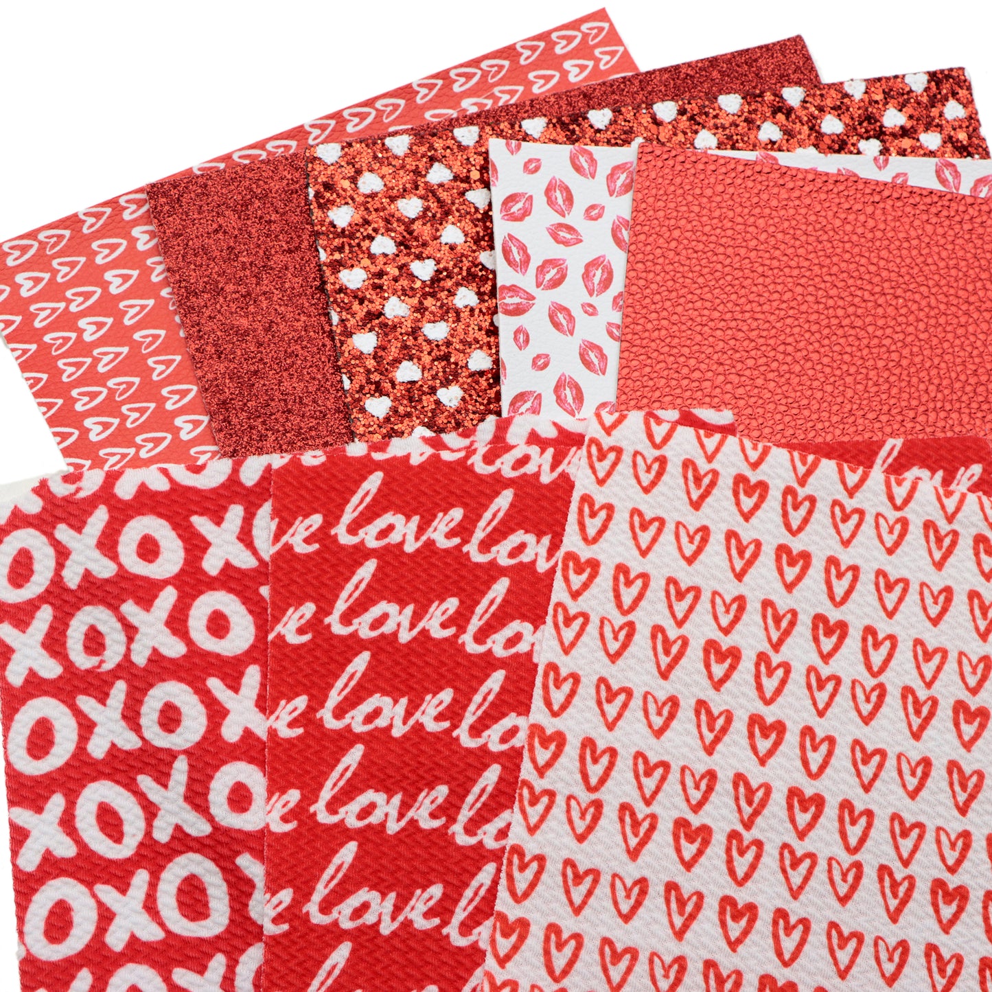 Valentine's Day Printed Faux Leather Sheets and Liverpool Fabric Wholesale
