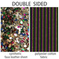 Mardi gras Double Sided Faux Leather Sheet and Fabric