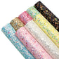 Chunky Glitter Sequins Faux Leather Sheets Wholesale