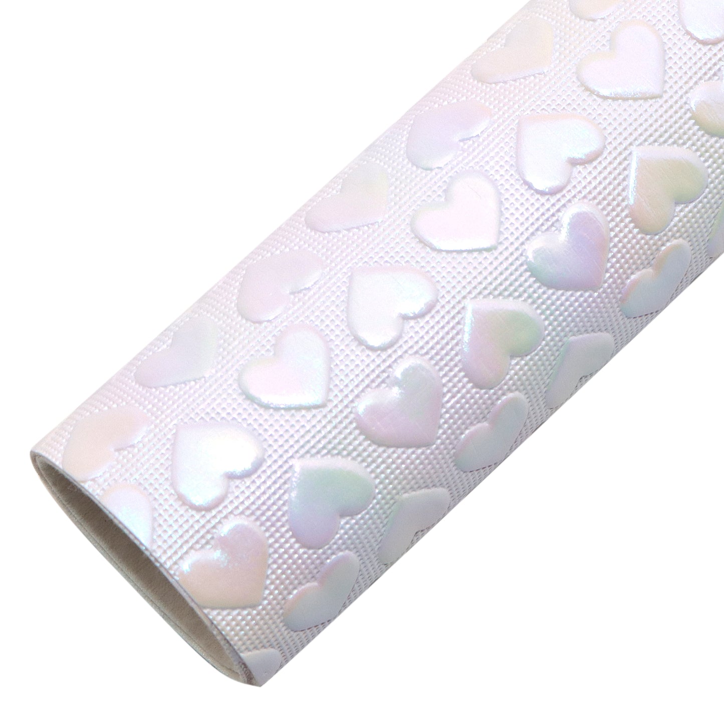 Holographic Heart Embossed Faux Leather Sheets Wholesale