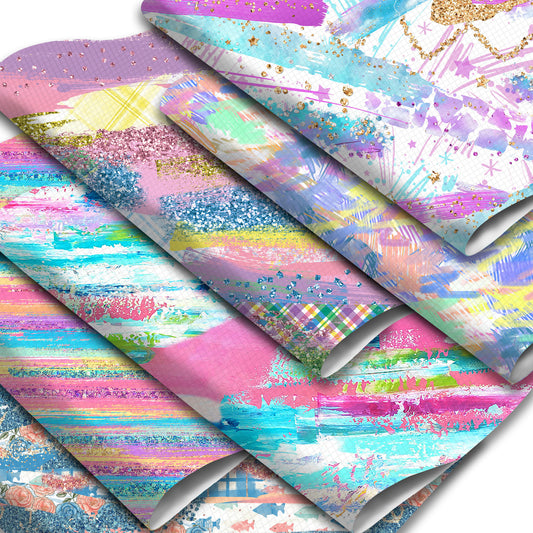 Printed Faux Leather Sheets Wholesale