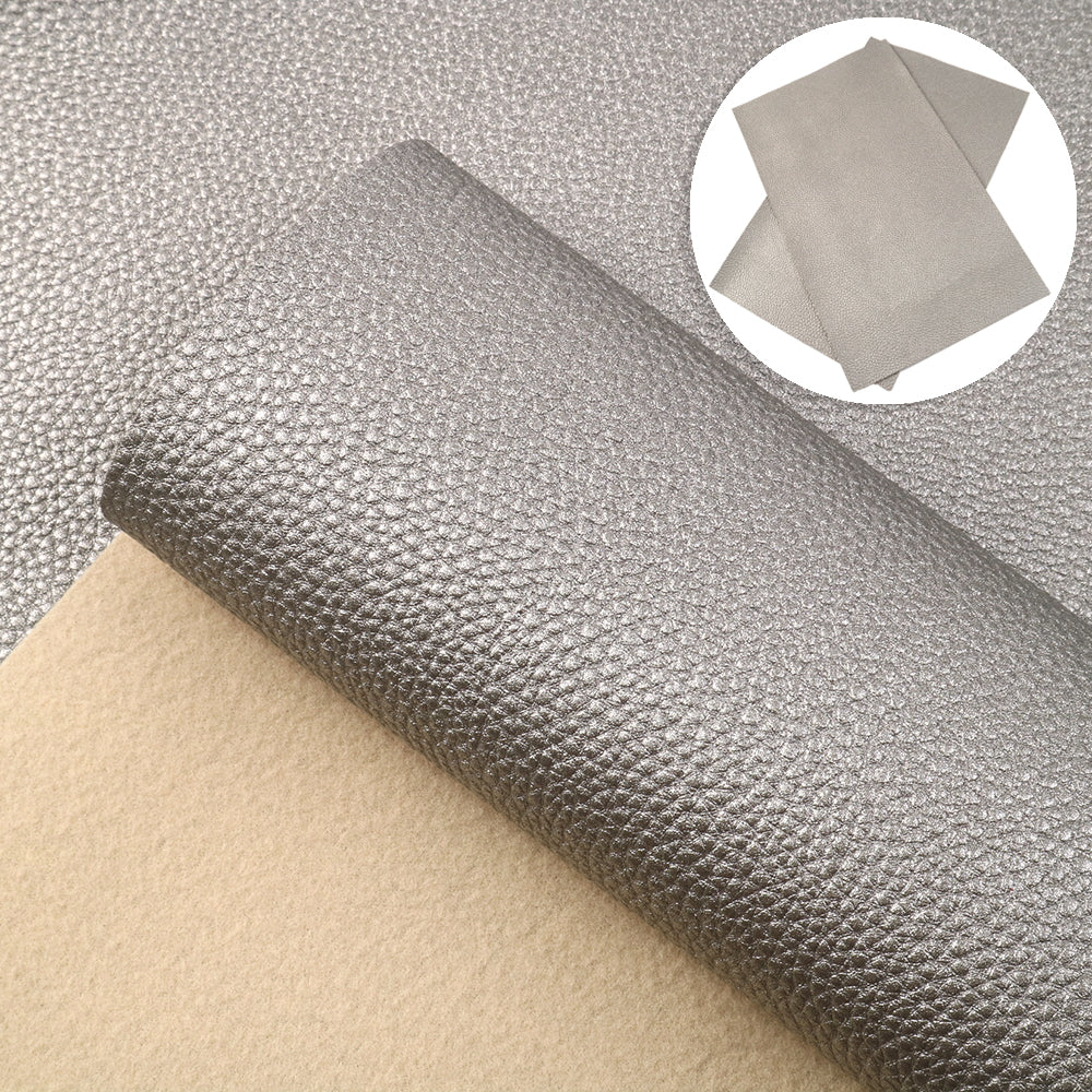 Metallic Litchi Faux Leather Sheets Wholesale