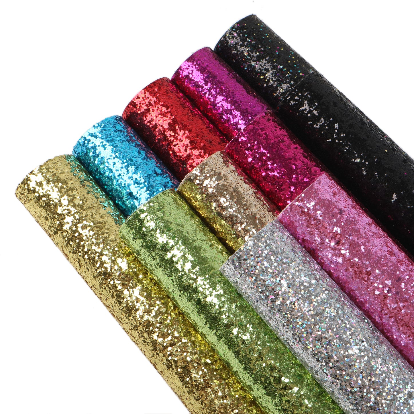 Shimmer Chunky Glitter Faux Leather Sheets Wholesale