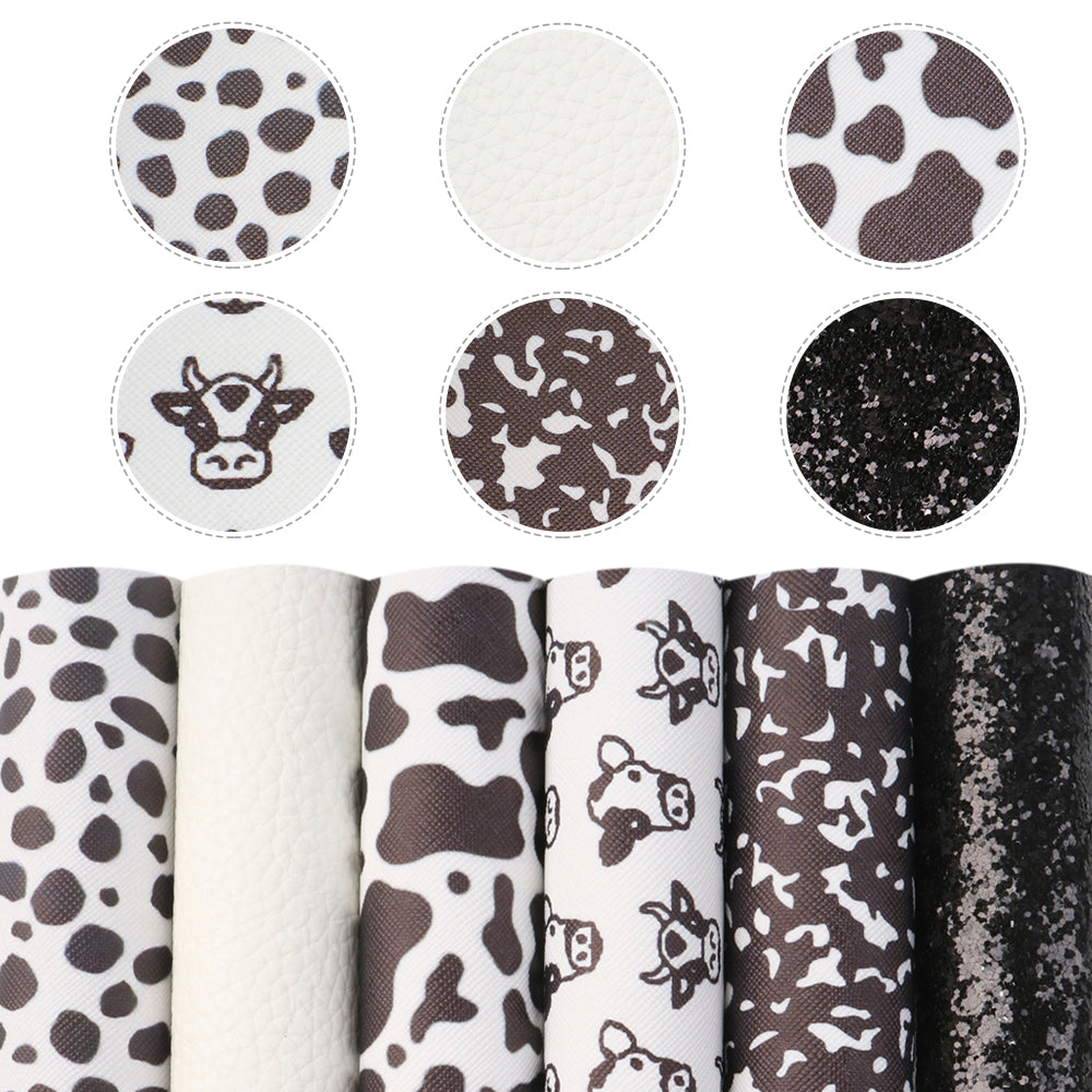 Cow Printed Faux Leather Sets Wholesale