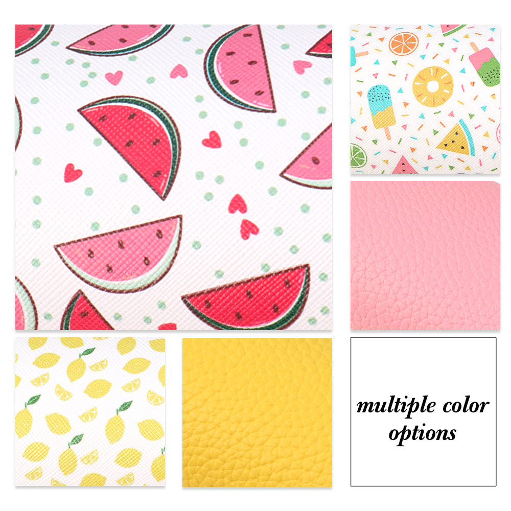 Fruits Printed Faux Leather Sets Wholesale