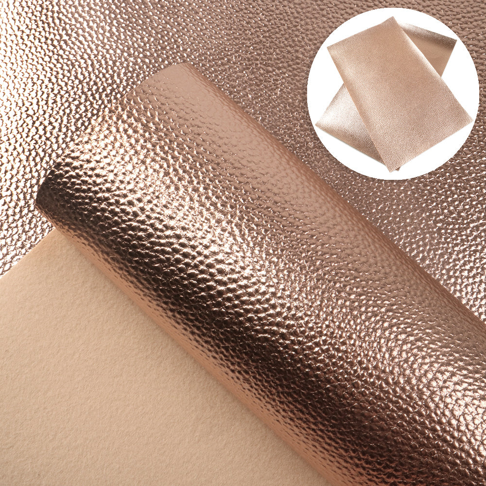 Metallic Litchi Faux Leather Sheets Wholesale