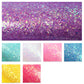 Solid Color Chunky Glitter Faux Leather Sets Wholesale