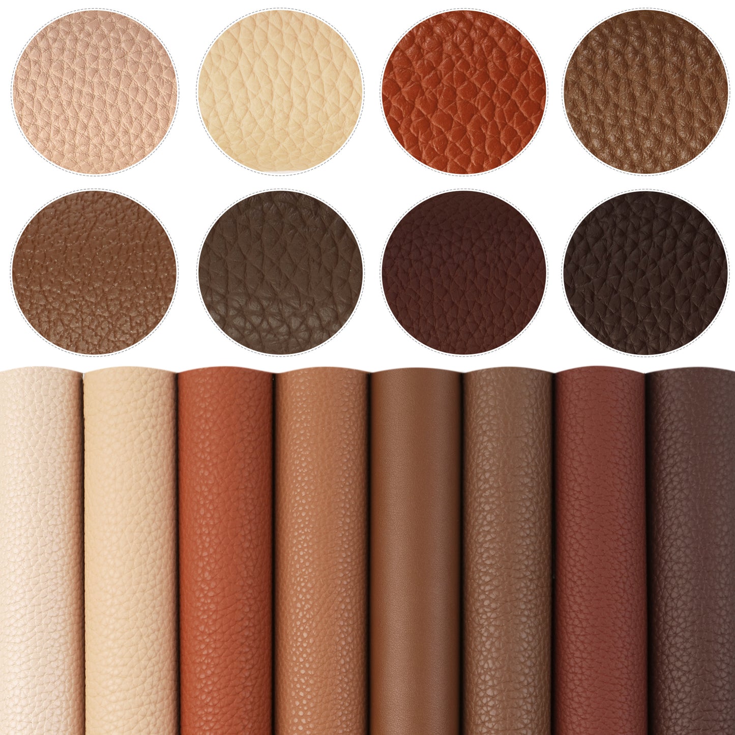 Brown Color Faux Leather Sets Wholesale