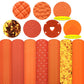 Orange Yellow Color Faux Leather Sets Wholesale